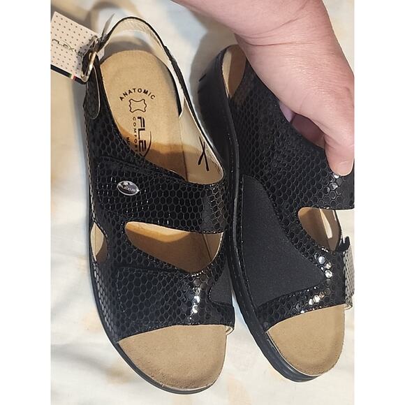 Flexus Italian Comfort by Spring Step Sandals sz 42 (11) Buckle Genuine Leather - Picture 6 of 9